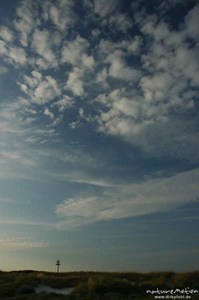 Leuchtturm von Dueodde, Abendhimmel, Bornholm, Dänemark