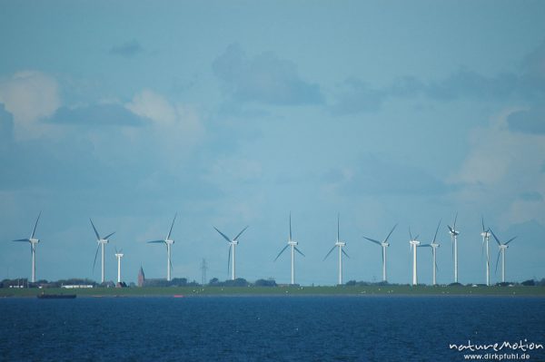 Windräder bei Dagebüll, Nordseeküste, Dagebüll, Deutschland