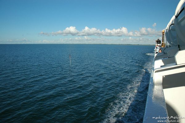 Fähre und Meer, Fährfahrt nach Amrum, Amrum, Deutschland