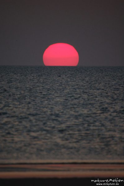 Sonnenuntergang über dem Meer, Amrum, Amrum, Deutschland