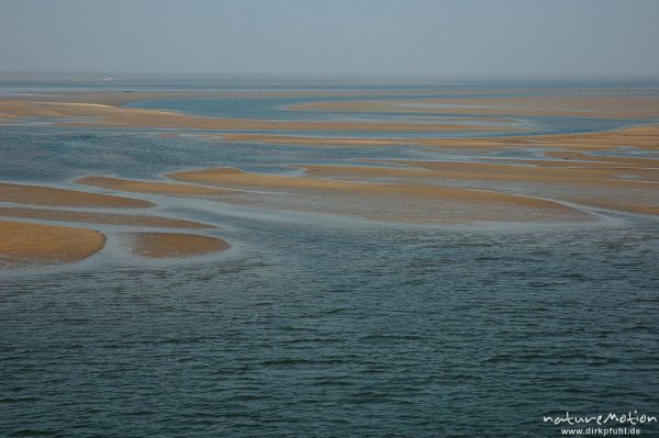 Sandbänke, Ebbe, Fährfahrt Amrum Dagebüll, Amrum, Deutschland