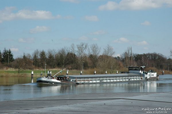 Frachtschiff auf der Elbe, Hamburg, Deutschland