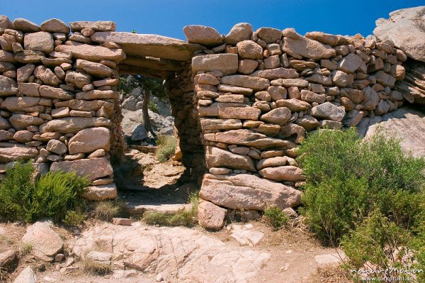 Castellu d'Arraghju, torreanischer Bau, Mauern, Korsika, Frankreich