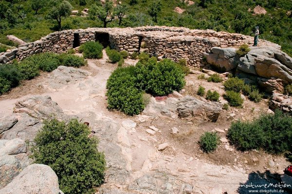 Castellu d’Arraghju, torreanischer Bau, Mauern, Korsika, Frankreich
