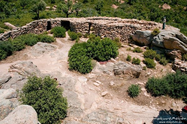 Castellu d'Arraghju, torreanischer Bau, Mauern, Korsika, Frankreich