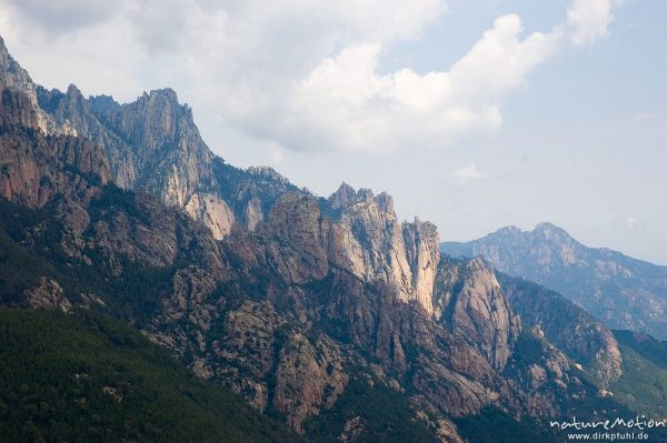 Flanken der Bavella-Gruppe, Korsika, Frankreich