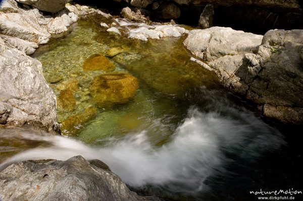 Wasserfall, Cascade des Anglais, Korsika, Frankreich