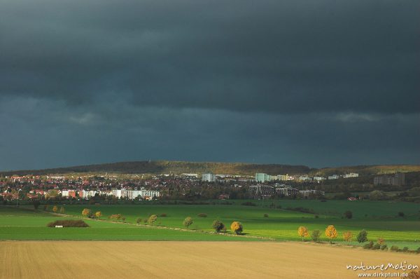 Göttingen: Geismar und Göttinger Wald, Regenwolken, Göttingen, Deutschland