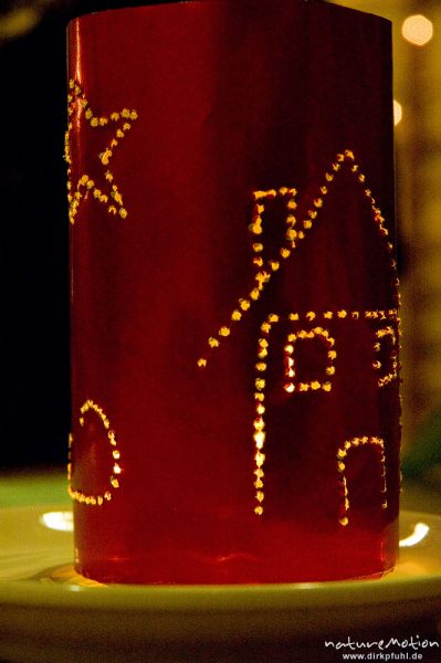 Kerzenschirm, Weihnachtsfeier, AWO-Kindergarten, Göttingen, Deutschland