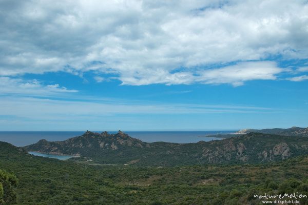 Küstenlandschaft, Golf de Rocapina, Rocher du Lion, Korsika, Frankreich