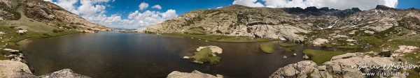 Lac de l’Oriente und Monte Rotondo, 360 Grad Panorama, Korsika, Frankreich