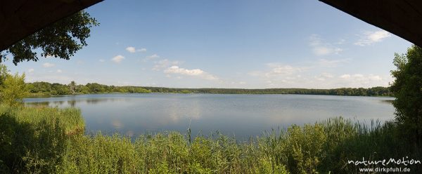 Feisneck-See (?), Beobachtungsstand, Müritz, Deutschland