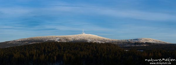 Brockenpanorma, Wetterwarte des Deutschen Wetterdienstes, Brocken, Harz, Deutschland