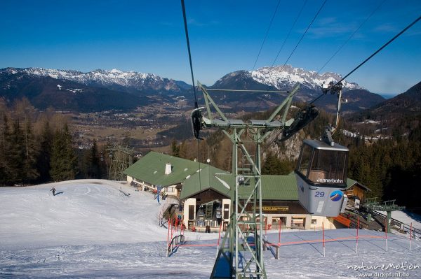 Seilbahn zum Jänner, Mittelstation, Schönau am Königssee, Deutschland