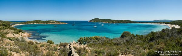 kreisrunde Bucht, Baie de Rondinara, Korsika, Frankreich