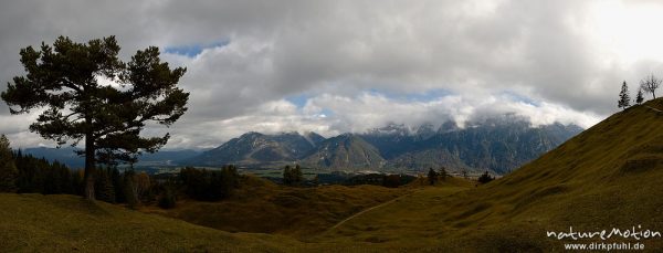 Karwendel, Isartal, Blick vom Hohen Kranzberg, Mittenwald Oberbayern, Deutschland