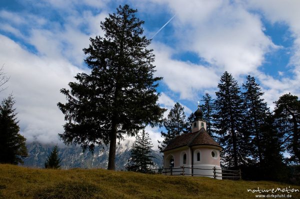 Kapelle, Lautersee, Mittenwald Oberbayern, Deutschland