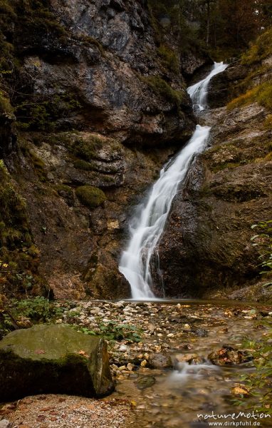 Wasserfall am Felseneck, Mittenwald Oberbayern, Deutschland