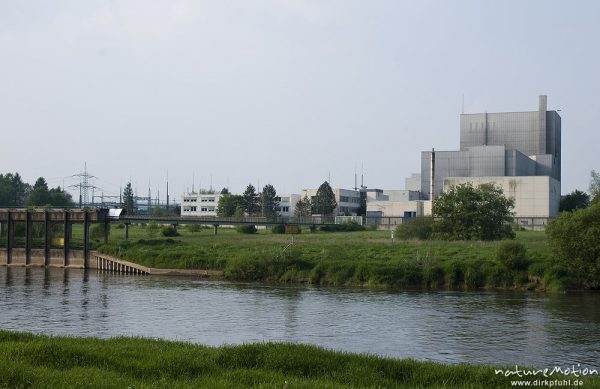 Reaktorgebäude, Kernkraftwerk Würgassen, Weser, Würgassen, Deutschland