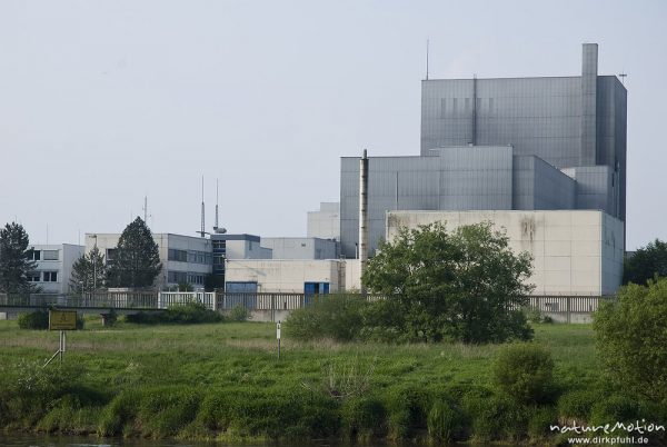 Reaktorgebäude, Kernkraftwerk Würgassen, Weser, Würgassen, Deutschland