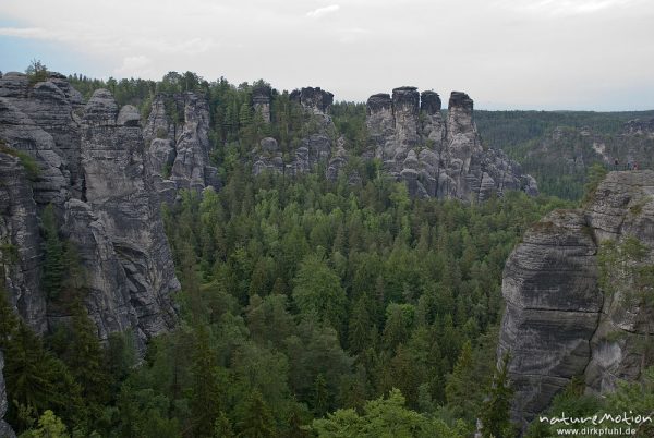 Sandsteinfelsen der Bastei, Felsenburg, Rathen, Deutschland