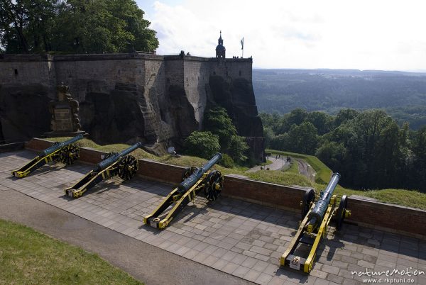 Kanonen, Festung Königstein, Königstein, Deutschland