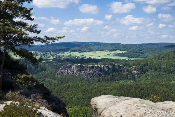Aussicht vom Kleinen Winterberg: Lorenzsteine, Bad Schandau, Deutschland