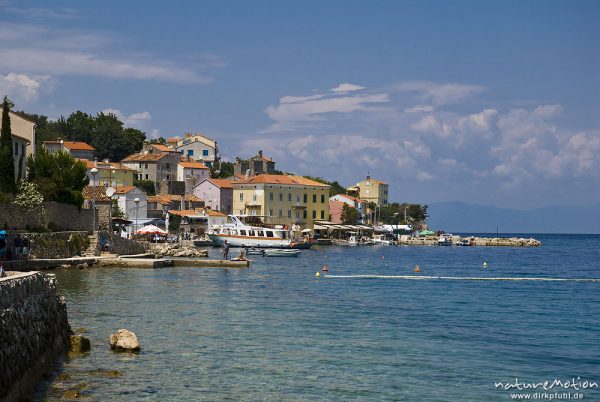 Hafen und Altstadt, Valun, Kroatien