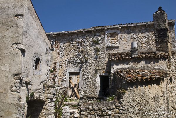 verfallendes Haus, Steinbau, Lubenice, Kroatien