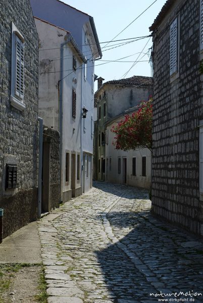 gepflasterte Strasse, Altstadt, Osor, Kroatien