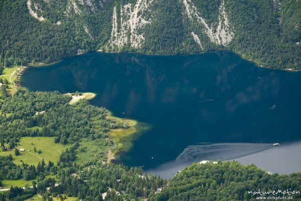 Blick auf Ucanc und Bohinjer See, Vogel (Berggipfel), Slowenien