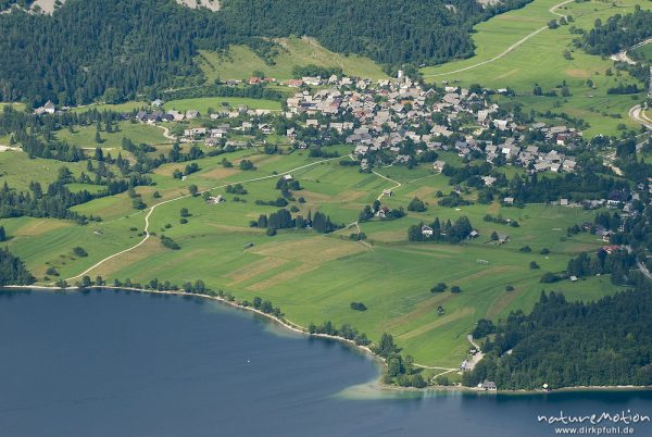 Blick auf Stara Fucina, Vogel (Berggipfel), Slowenien