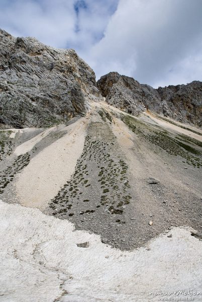 Berghang mit Schutt und Geröll, Tal der sieben Seen, Triglav-Nationalpark, Slowenien