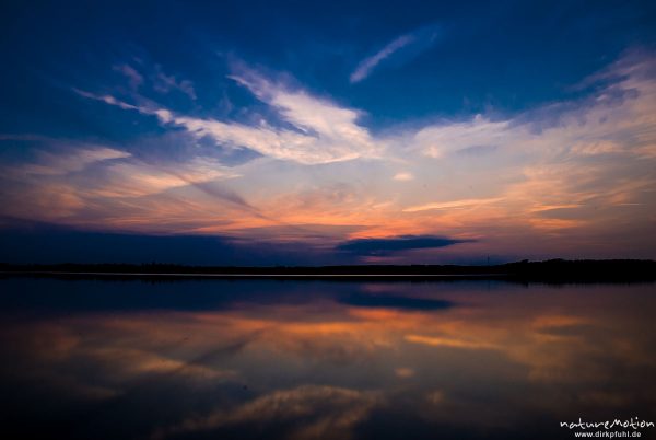 Sonnenuntergang am Käbelicksee, Kratzeburg, Deutschland