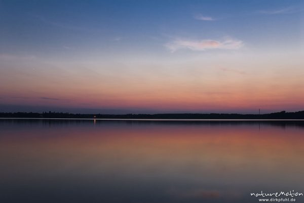 Sonnenuntergang über dem Käbelicksee, Wolken, Farbspiel, Kratzeburg, Deutschland