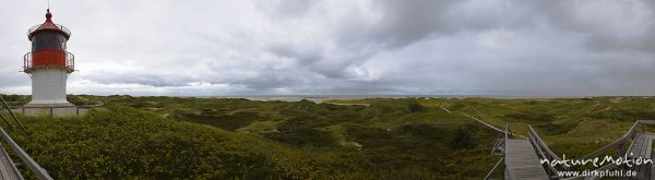 Quermarkenfeuer und Bohlenweg, Dünen von Amrum, Amrum, Deutschland