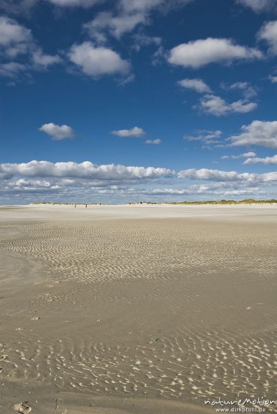 Sandstrand und Wolken, Amrum, Deutschland