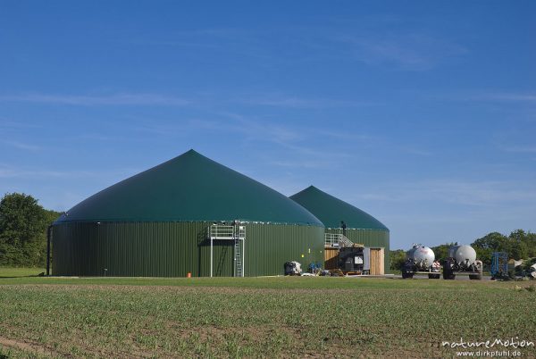 Biogasanlage, Gastanks, Damnatz (Wendland), Deutschland