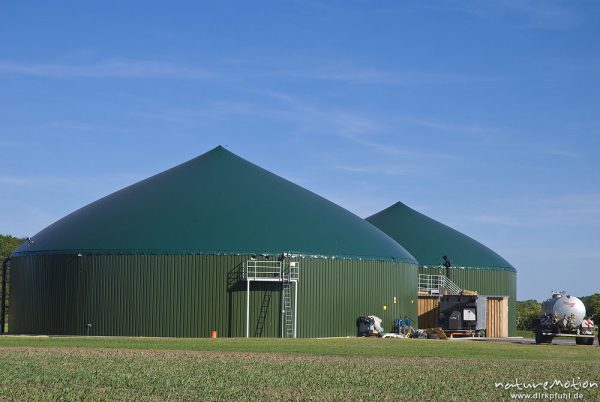 Biogasanlage, Gastanks, Damnatz (Wendland), Deutschland