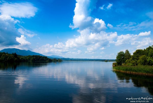 Staffelsee, blauer Himmel, Ufer, Staffelsee, Deutschland