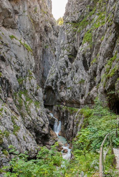 Höllentalklamm, Bergbach, Klammweg, Wetterstein, Garmisch-Partenkirchen, Deutschland