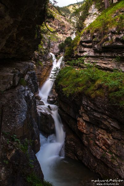 Kuhflucht Wasserfälle, Bergbach mit Wasserfällen, Garmisch-Partenkirchen, Deutschland