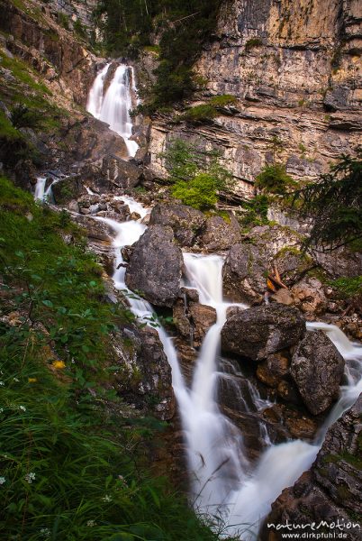 Kuhflucht Wasserfälle, Bergbach mit Wasserfällen, Garmisch-Partenkirchen, Deutschland