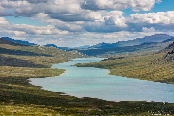 See Rusvatnet, Wanderweg Memurubu - Glitterheim, Jotunheimen, Jotunheimen, Norwegen