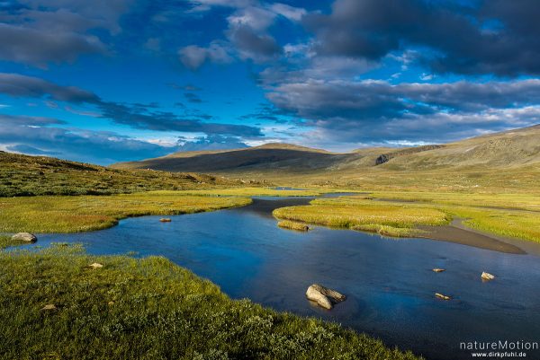 Tal des Veo, Felsen, Bergrücken, Himmel, Abendlicht, Jotunheinem, Glitterheim, Norwegen