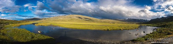 Tal des Veo, Felsen, Bergrücken, Himmel, Abendlicht, Jotunheinem, Glitterheim, Norwegen