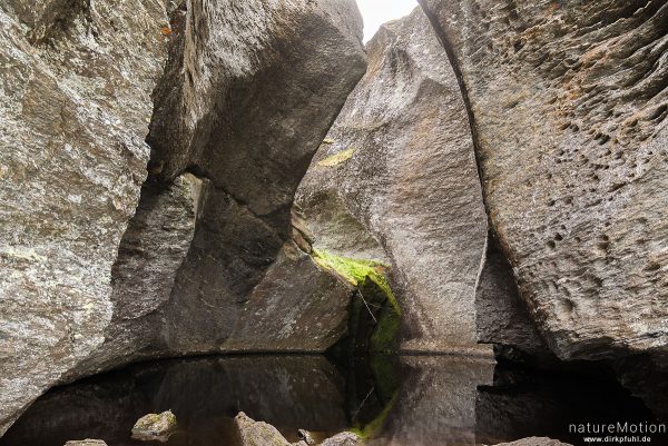 Gletschermühle "Vetlahelvete" im Tal des Aurlandselvi, Aurlandsdalen, Norwegen