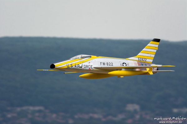 North American F-100 Super Sabre, Flugmodell, Mega Flugshow 2013 des MSV Condor Göttingen e.V., Göttingen, Deutschland