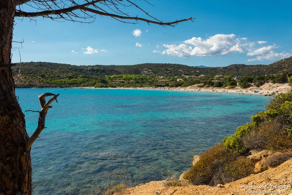 Bucht von Asciaghiu, Strand, Felsen, Korsika, Frankreich