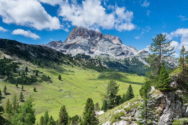 Plätzwiese und Hohe Gaisl, Dolomiten, Italien